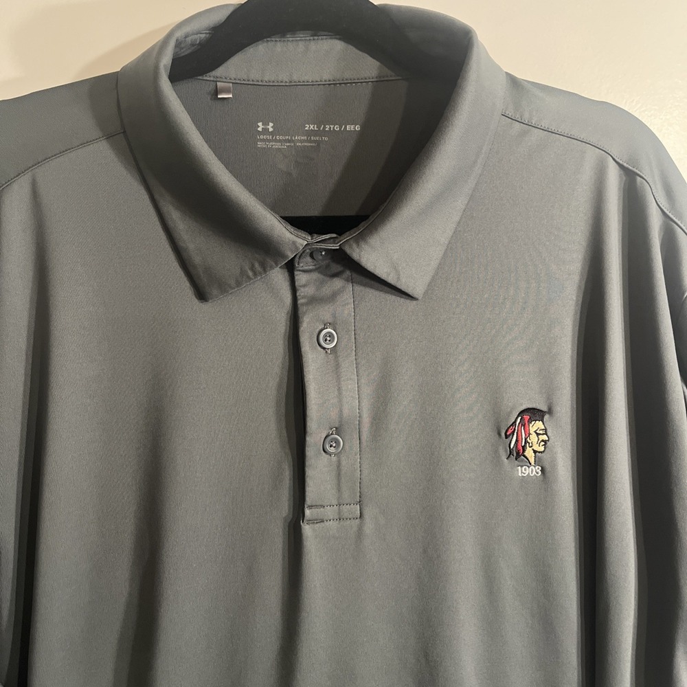 Under Armour Men's Golf Shirt Abenaqui Country Club Gray XXL